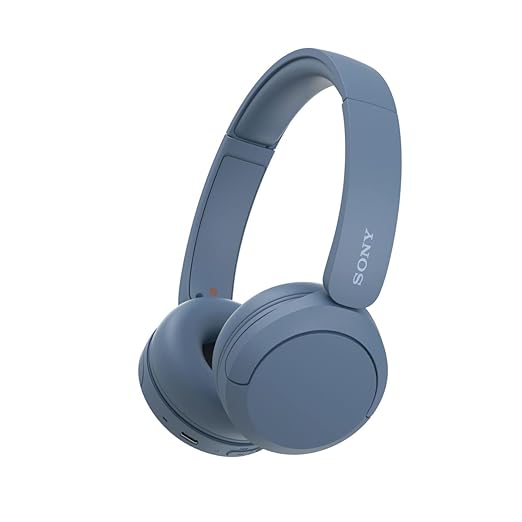 Sony WH-CH520, Wireless On-Ear Bluetooth Headphones with Mic