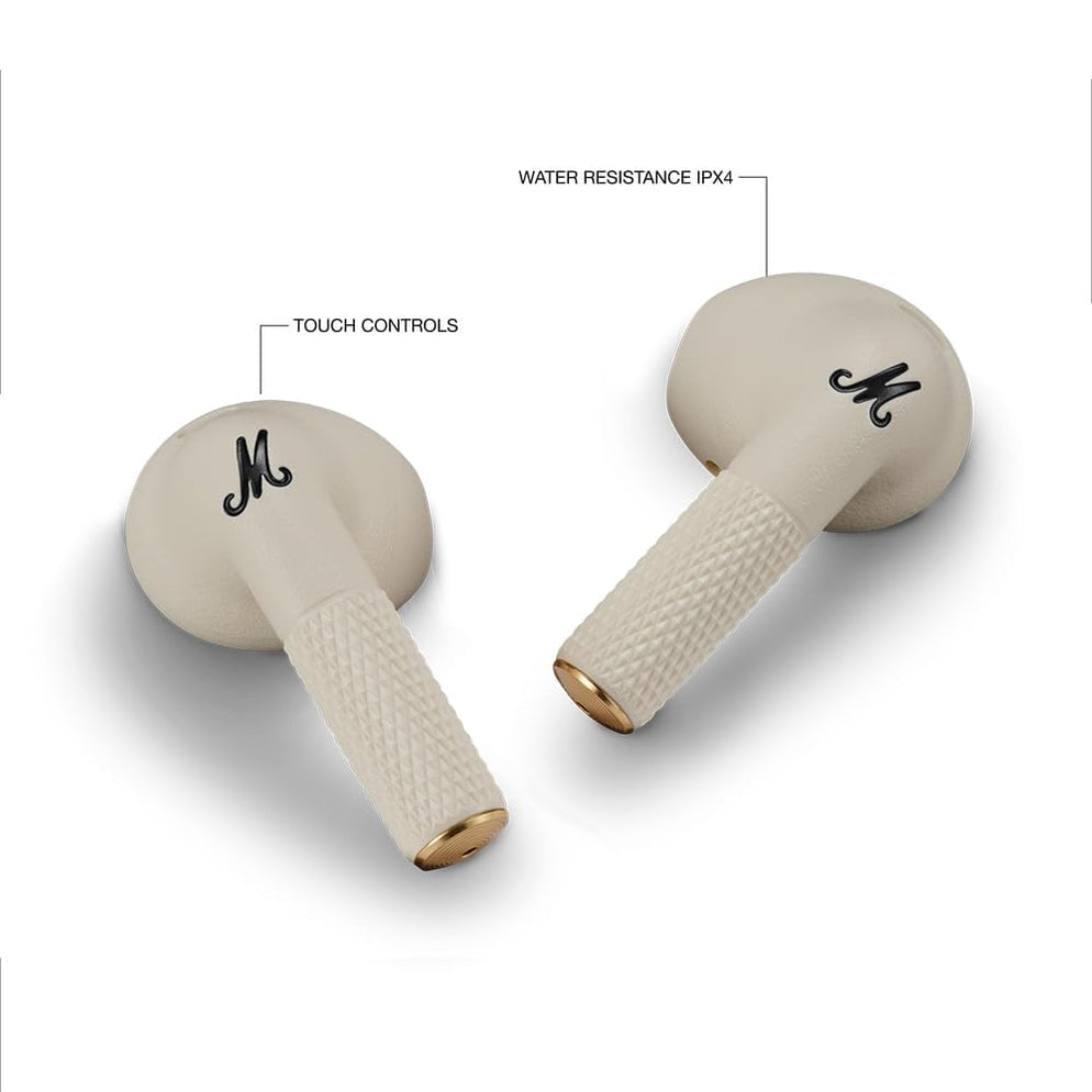Marshall Minor Iv Wireless in Ear Earbuds with 30+ Hours of Playtime, Water-Resistant, Wireless Charging