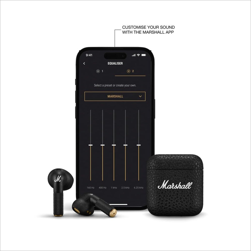 Marshall Minor Iv Wireless in Ear Earbuds with 30+ Hours of Playtime, Water-Resistant, Wireless Charging