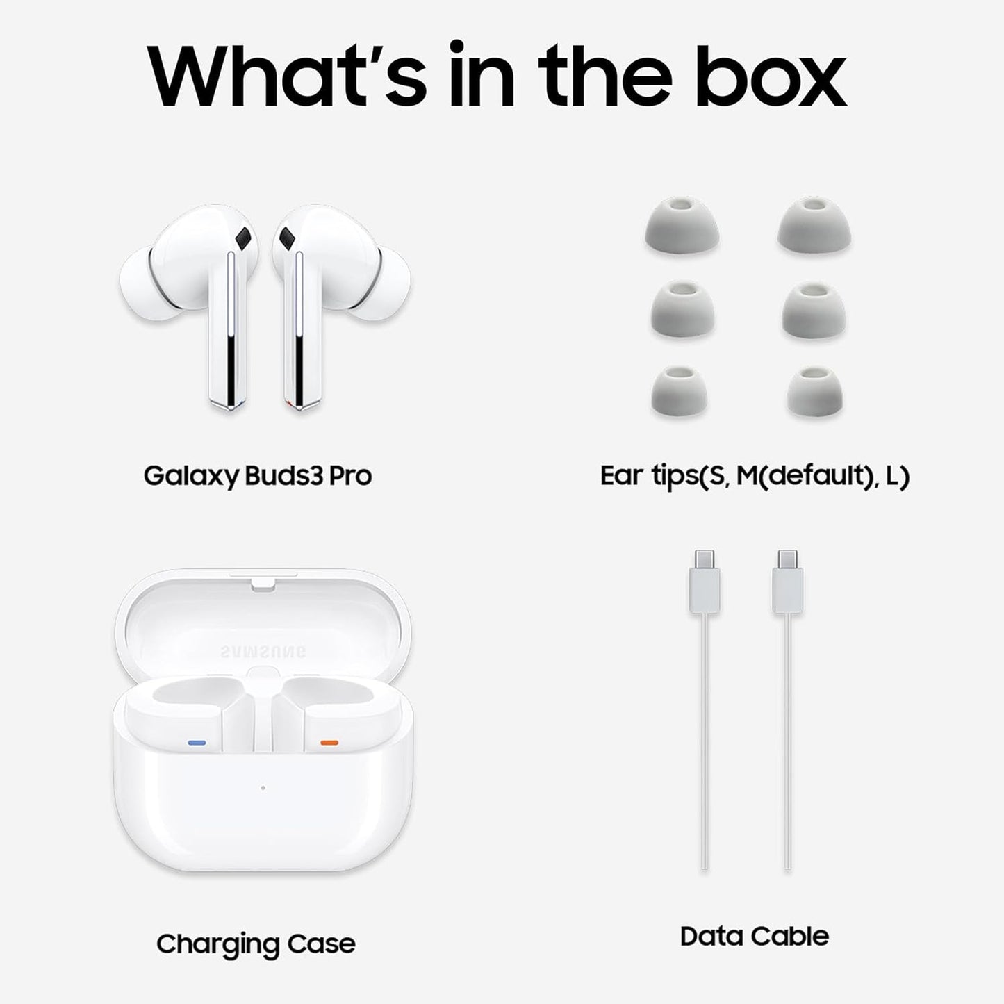 Samsung Galaxy Buds 3 Pro with Galaxy AI | Adaptive ANC | Real-time Interpreter | 24-bit Hi-Fi Audio | Up to 37H Battery | IP57
