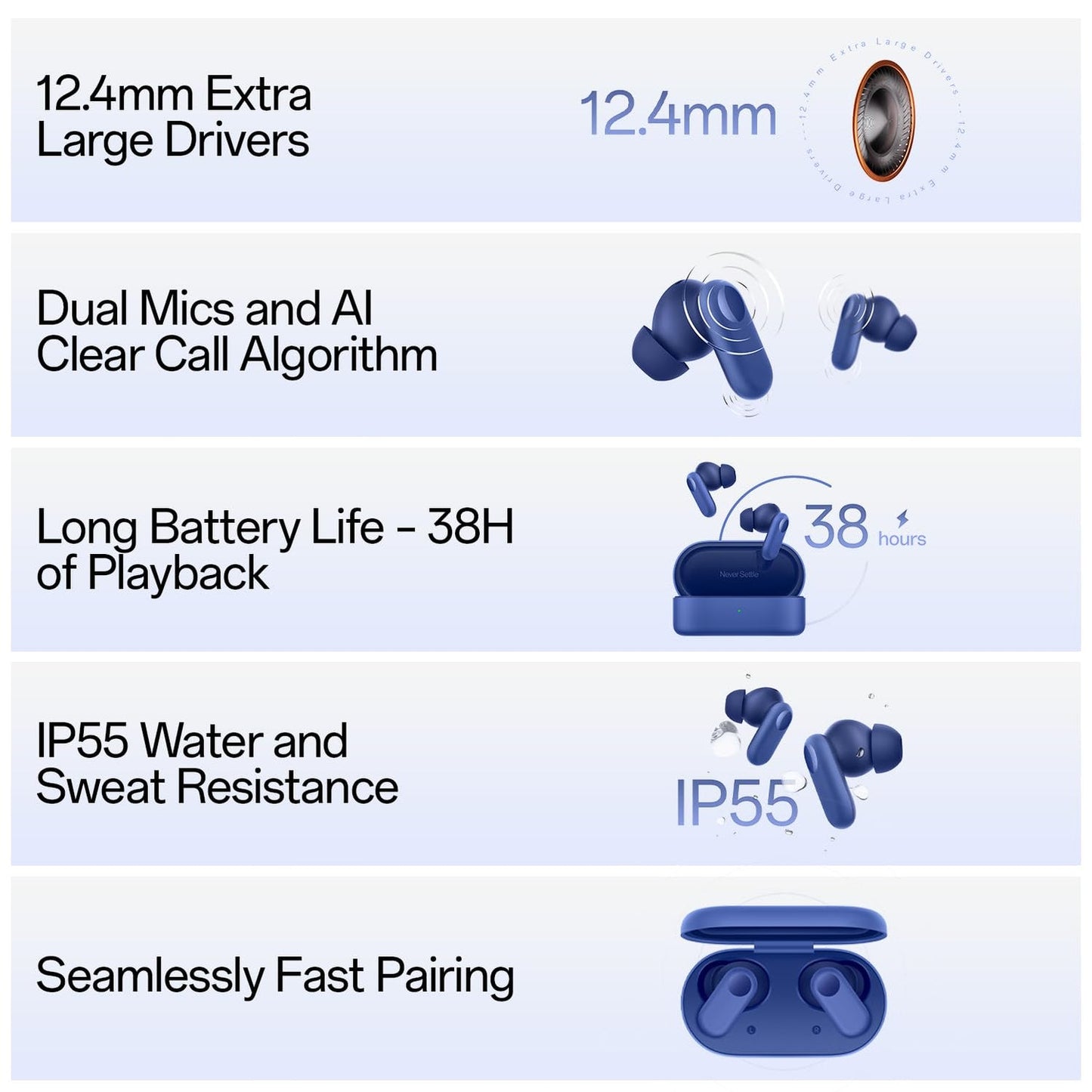 OnePlus Nord Buds 2r True Wireless in Ear Earbuds with Mic