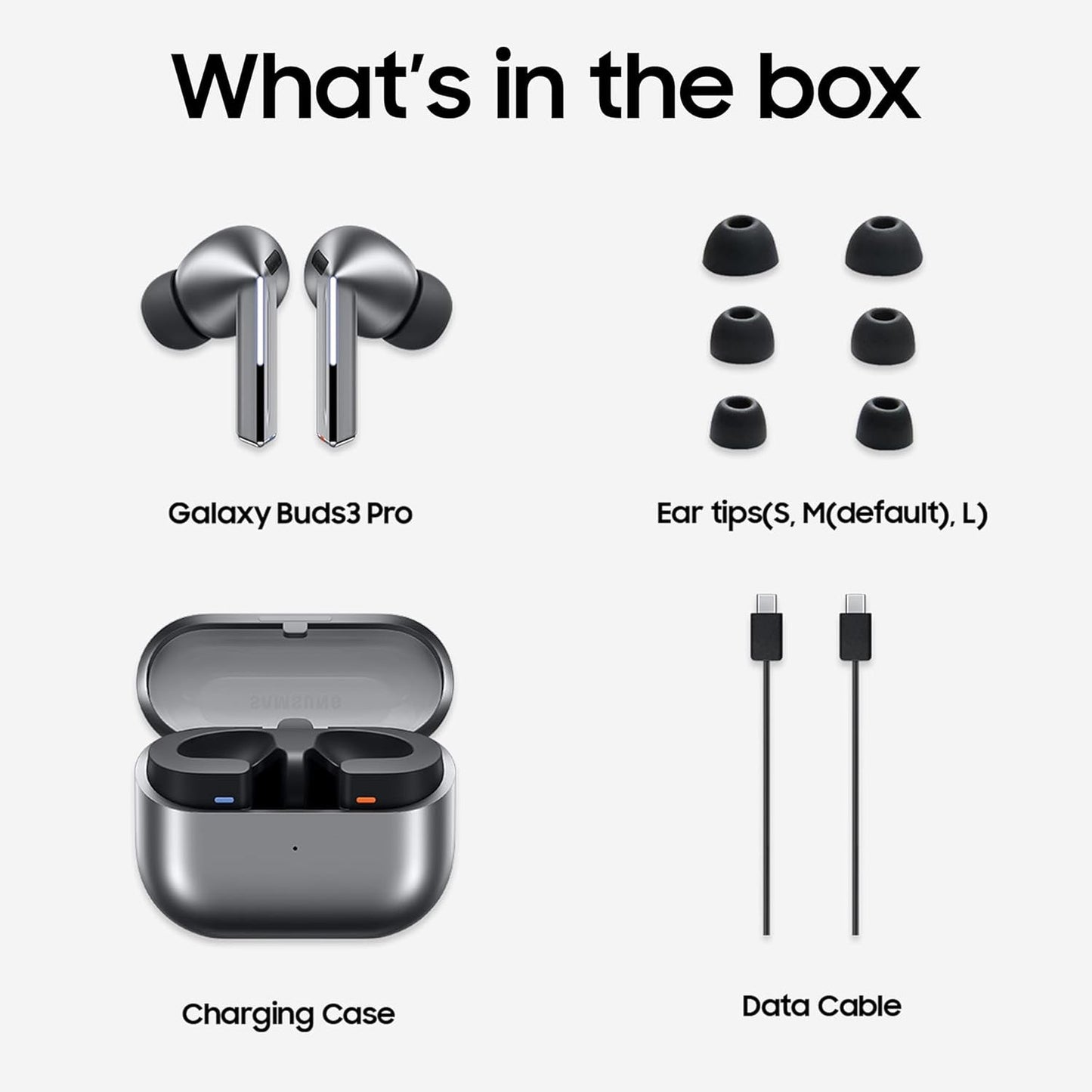 Samsung Galaxy Buds 3 Pro with Galaxy AI | Adaptive ANC | Real-time Interpreter | 24-bit Hi-Fi Audio | Up to 37H Battery | IP57