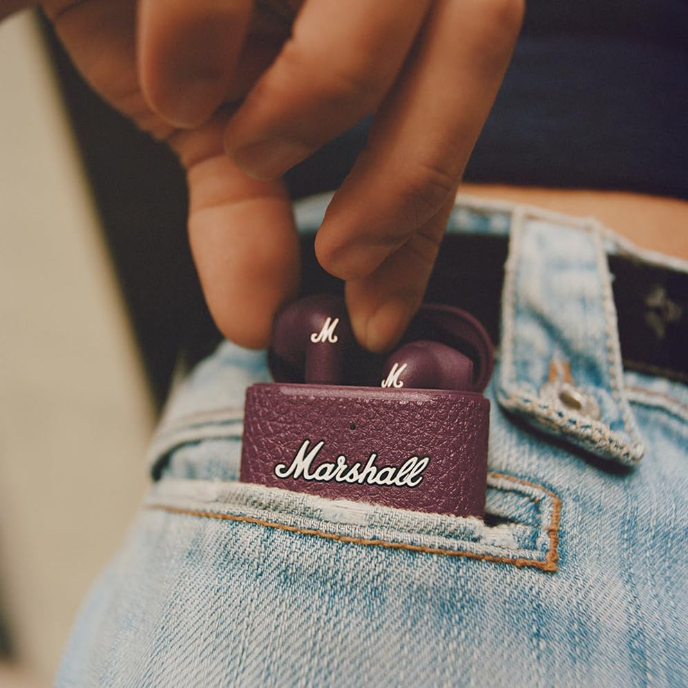 Marshall Minor III Wireless Earbuds with 25 Hours of Playtime, Bluetooth 5.2, Wireless Charging