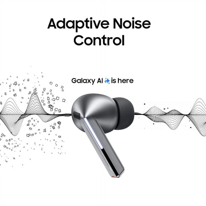 Samsung Galaxy Buds 3 Pro with Galaxy AI | Adaptive ANC | Real-time Interpreter | 24-bit Hi-Fi Audio | Up to 37H Battery | IP57