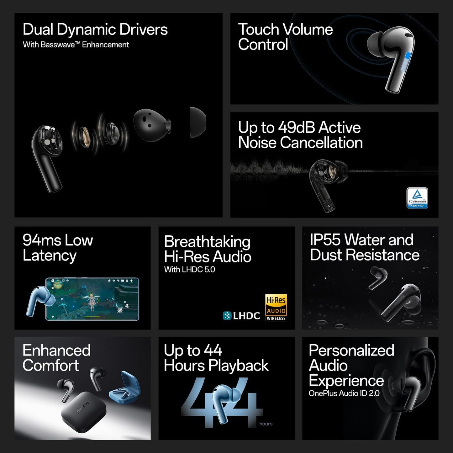 OnePlus Buds 3 in Ear TWS Bluetooth Earbuds